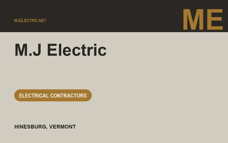 M.J Electric in Hinesburg, Vermont