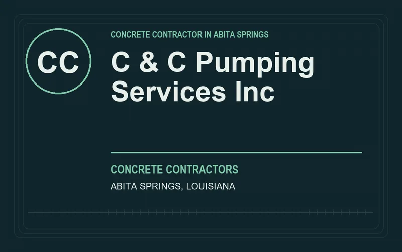 C & C Pumping Services Inc in Abita Springs, Louisiana
