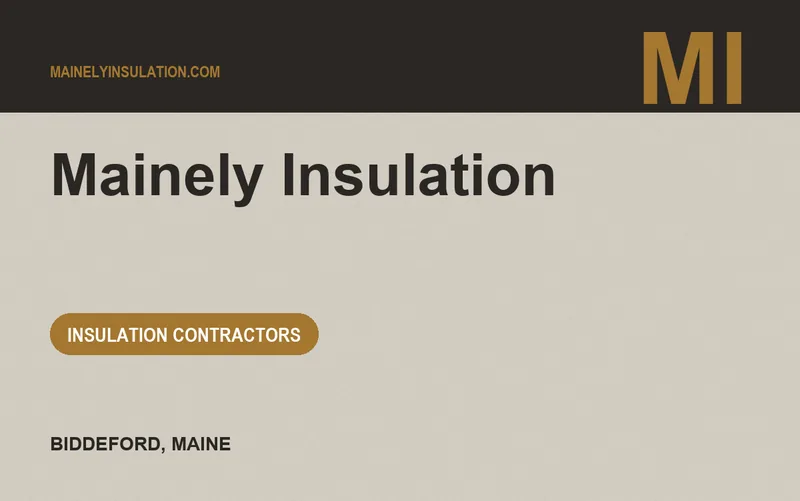 Mainely Insulation in Biddeford, Maine