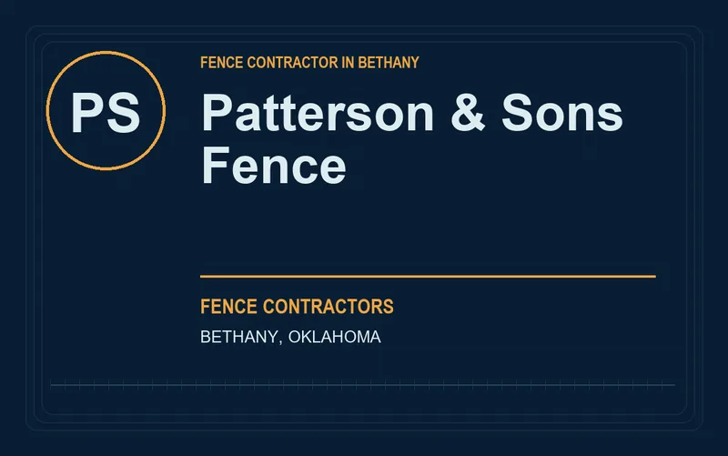 Patterson & Sons Fence in Bethany, Oklahoma
