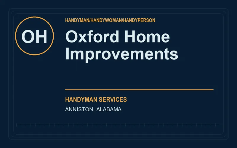 Oxford Home Improvements in Anniston, Alabama