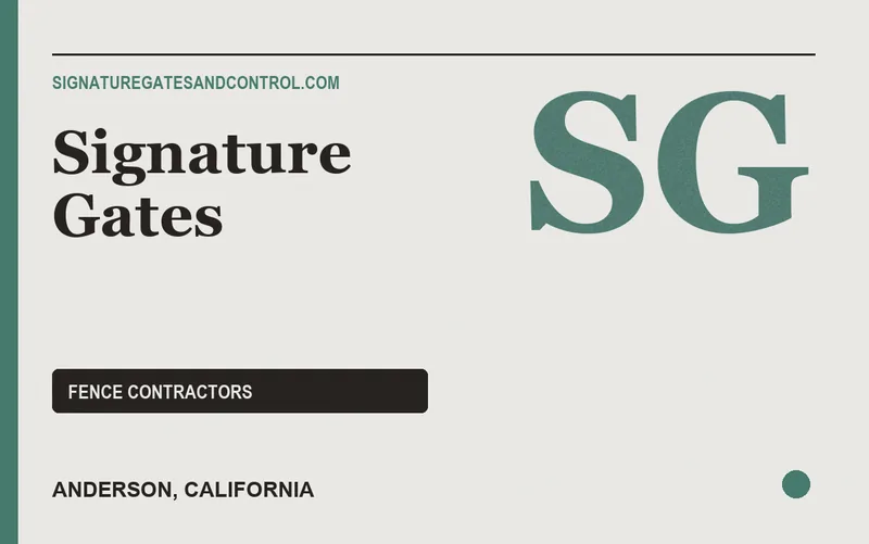 Signature Gates in Anderson, California