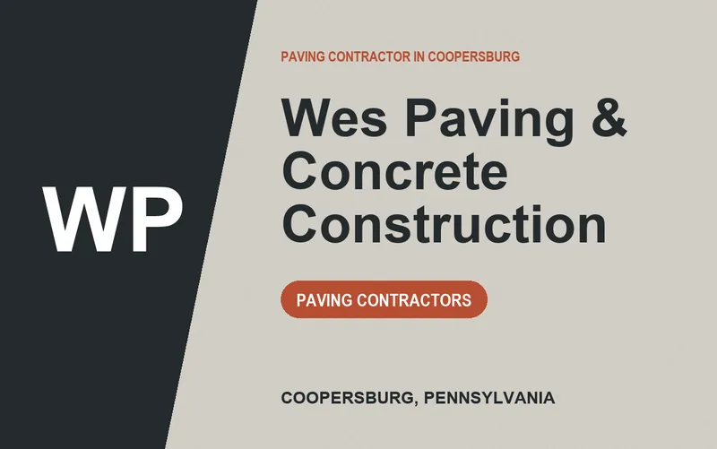 Wes Paving & Concrete Construction in Coopersburg, Pennsylvania