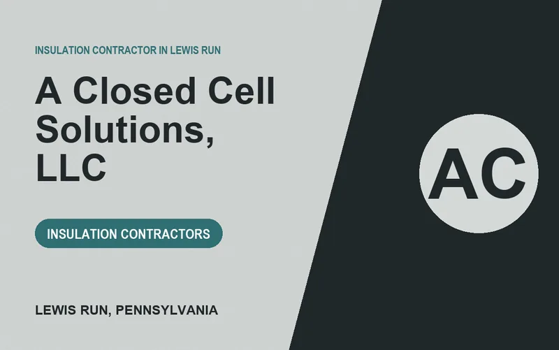 A Closed Cell Solutions, LLC in Lewis Run, Pennsylvania