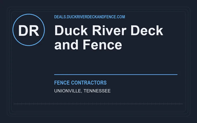 Duck River Deck and Fence in Unionville, Tennessee