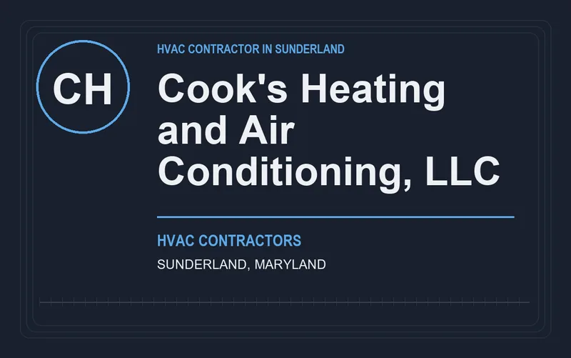 Cook's Heating and Air Conditioning, LLC in Sunderland, Maryland