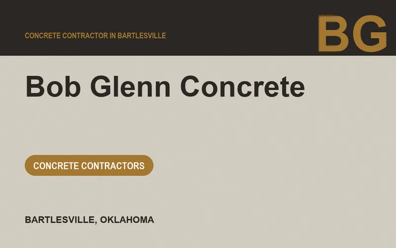 Bob Glenn Concrete in Bartlesville, Oklahoma