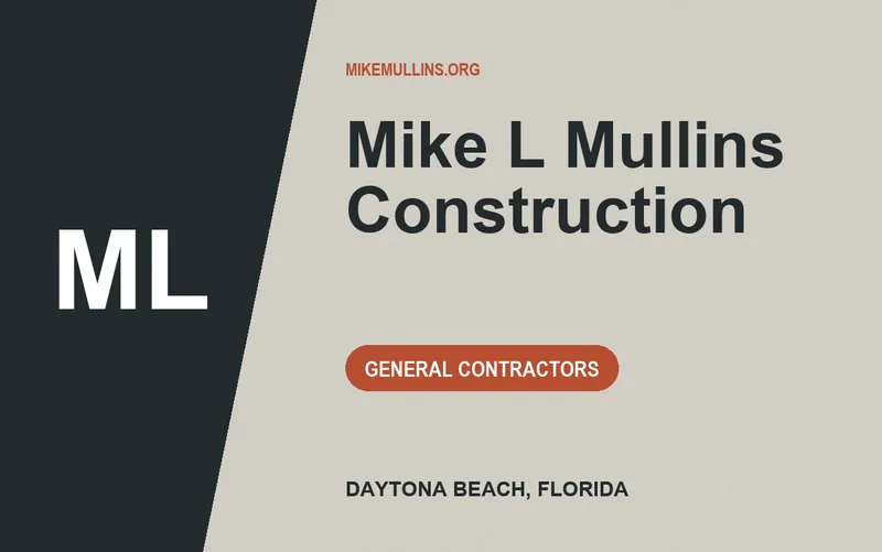 Mike L Mullins Construction in Daytona Beach, Florida