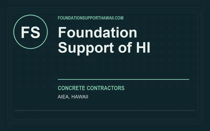 Foundation Support of HI in Aiea, Hawaii