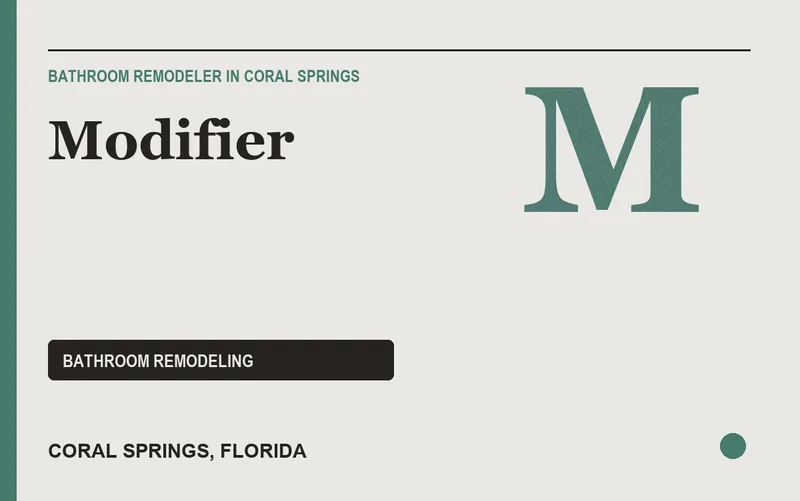 Modifier in Coral Springs, Florida