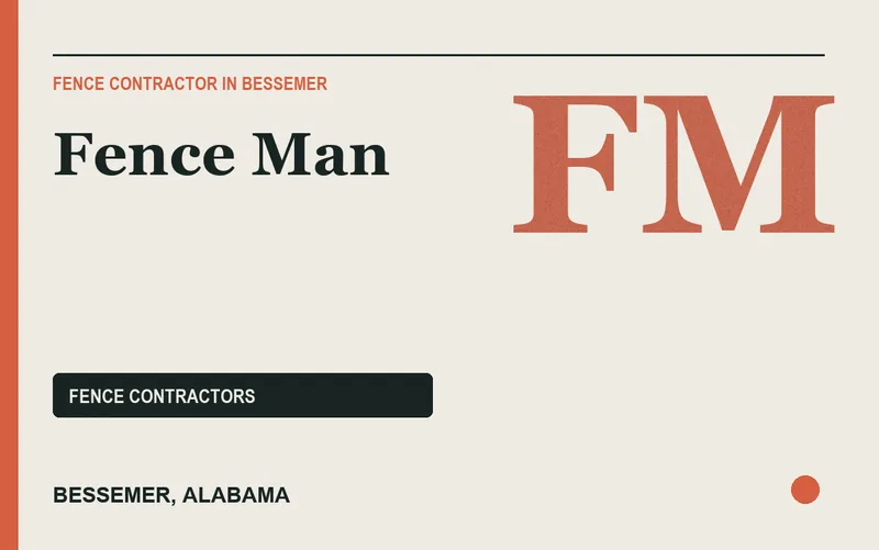 Fence Man in Bessemer, Alabama