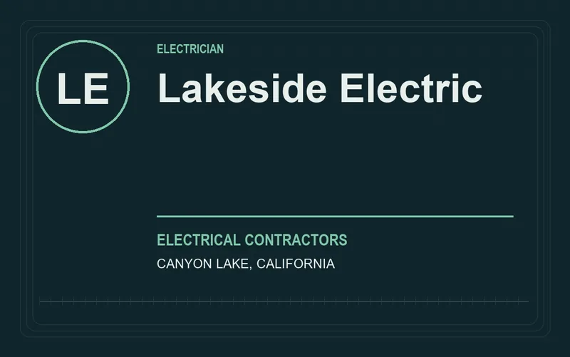 Lakeside Electric in Canyon Lake, California