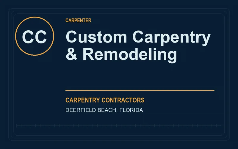 Custom Carpentry & Remodeling in Deerfield Beach, Florida