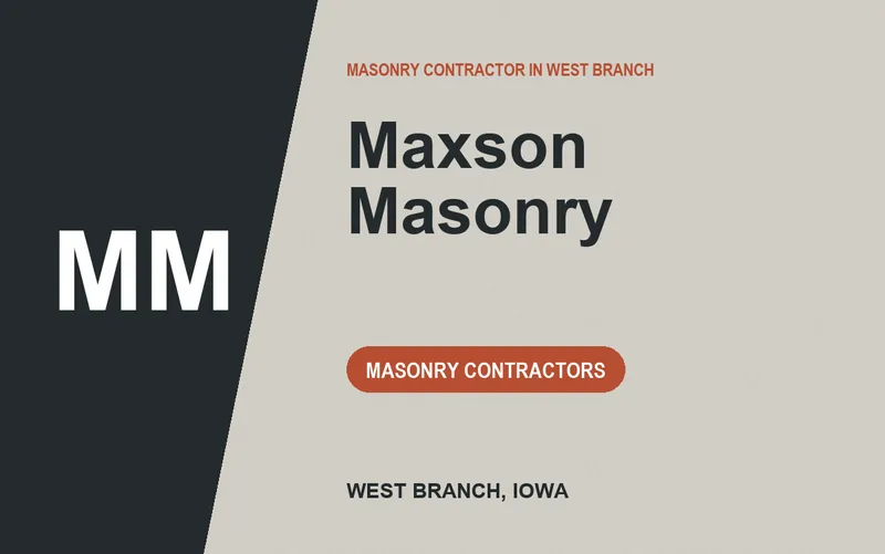 Maxson Masonry in West Branch, Iowa