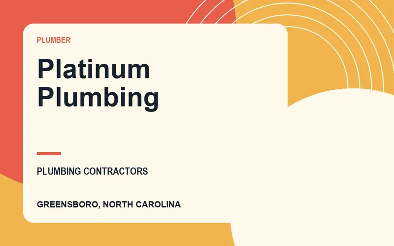 Platinum Plumbing in Greensboro, North Carolina