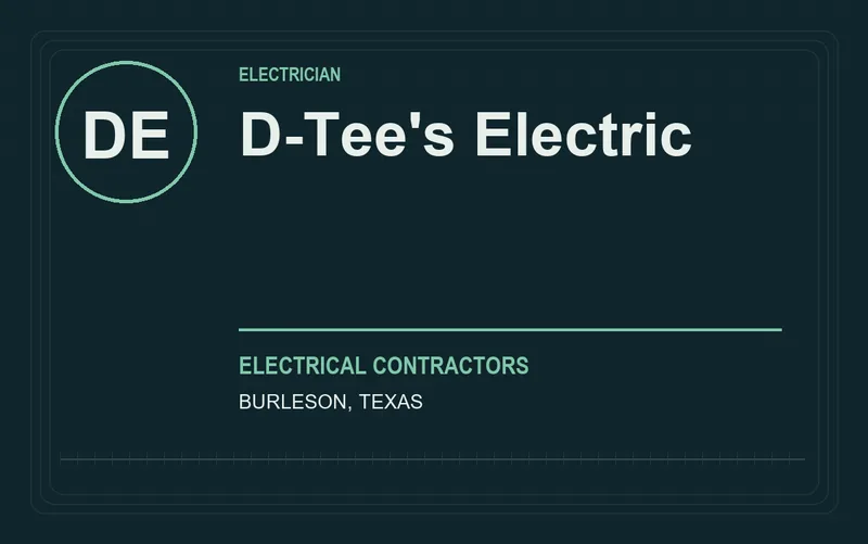 D-Tee's Electric in Burleson, Texas