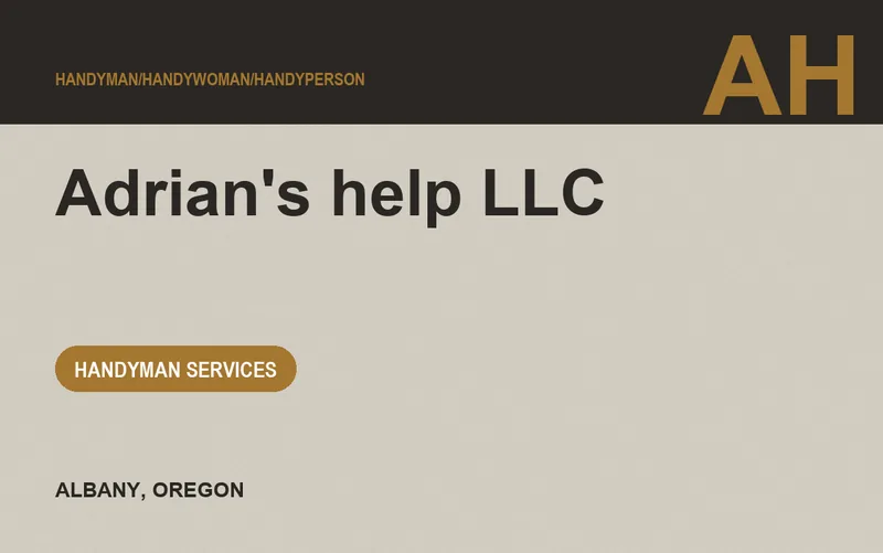 Adrian's help LLC in Albany, Oregon