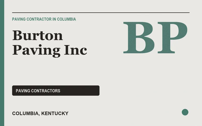 Burton Paving Inc in Columbia, Kentucky