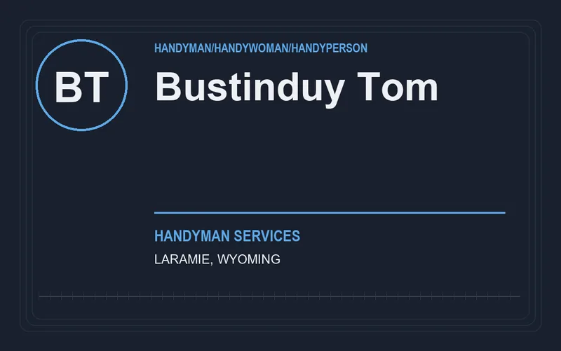Bustinduy Tom in Laramie, Wyoming