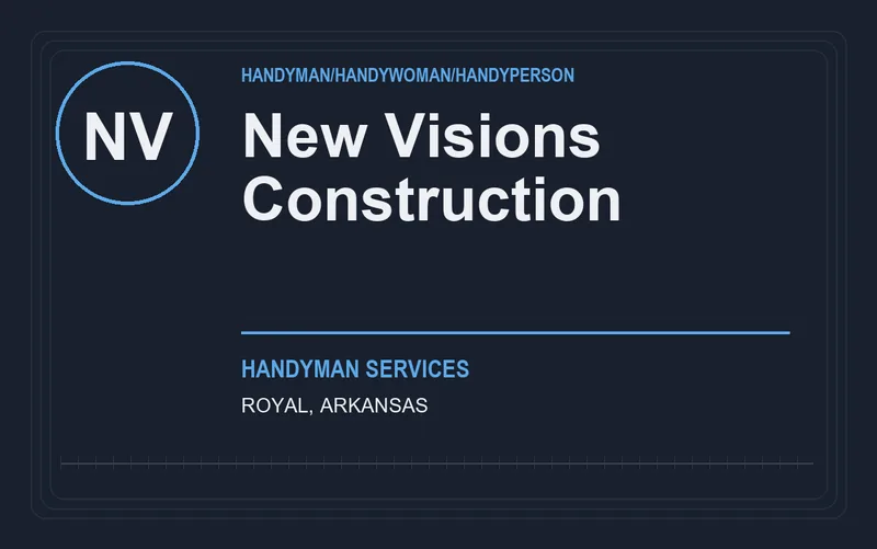 New Visions Construction in Royal, Arkansas
