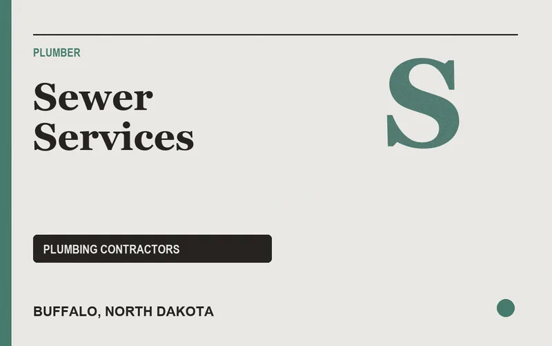 Sewer Services in Buffalo, North Dakota