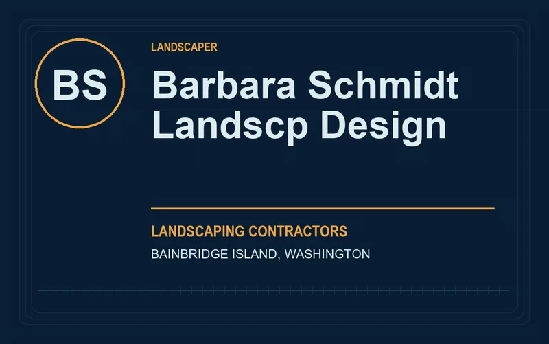 Barbara Schmidt Landscp Design in Bainbridge Island, Washington