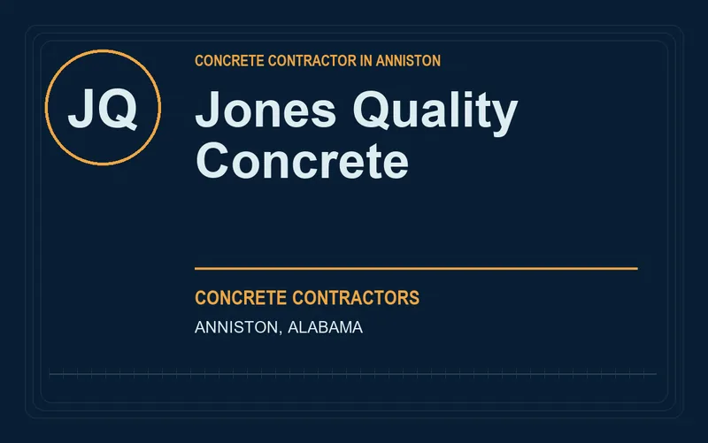 Jones Quality Concrete in Anniston, Alabama