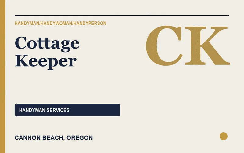 Cottage Keeper in Cannon Beach, Oregon