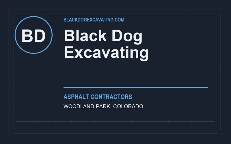 Black Dog Excavating in Woodland Park, Colorado