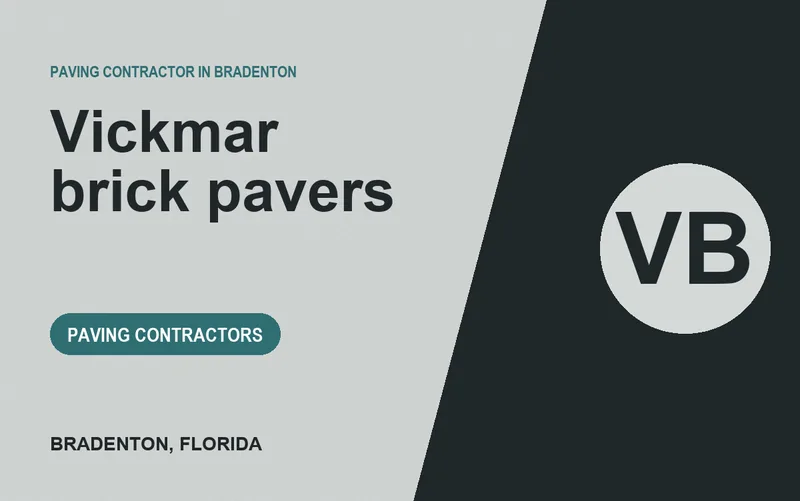Vickmar brick pavers in Bradenton, Florida