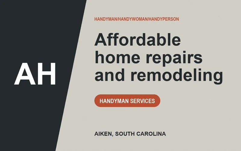 Affordable home repairs and remodeling in Aiken, South Carolina