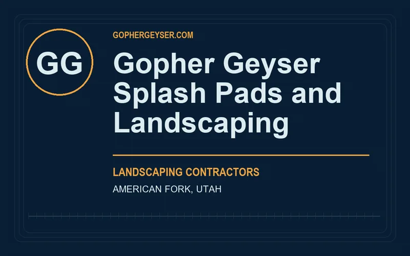 Gopher Geyser Splash Pads and Landscaping in American Fork, Utah