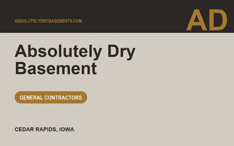 Absolutely Dry Basement in Cedar Rapids, Iowa