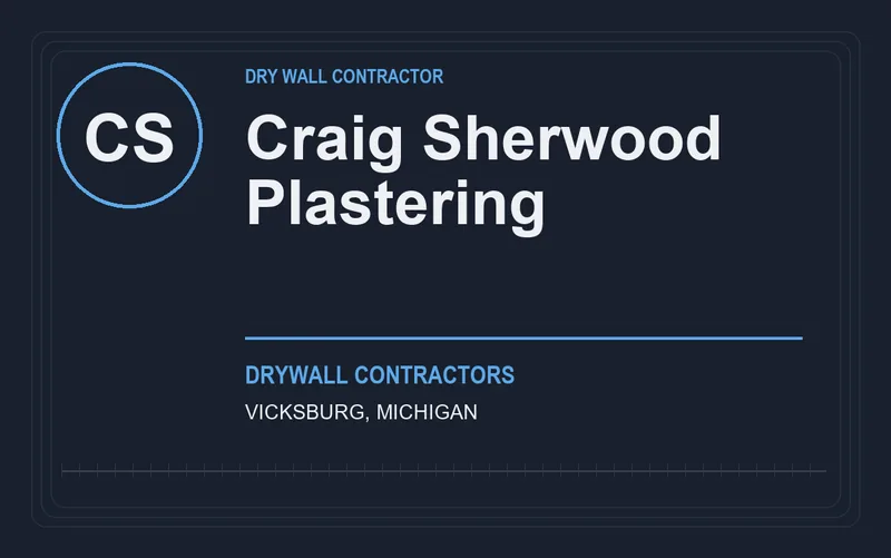 Craig Sherwood Plastering in Vicksburg, Michigan