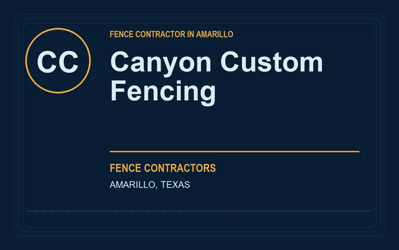 Canyon Custom Fencing in Amarillo, Texas