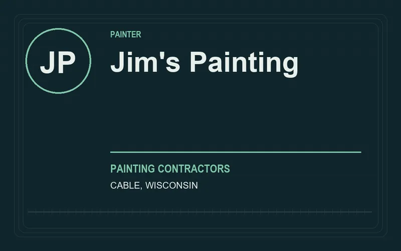 Jim's Painting in Cable, Wisconsin