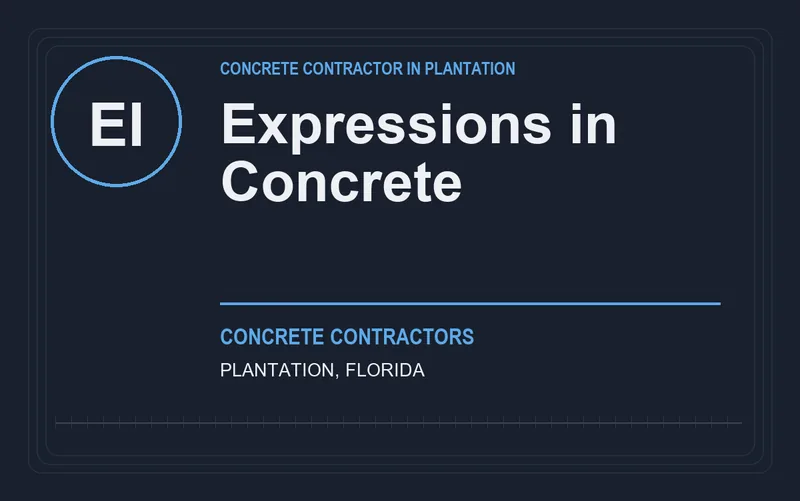 Expressions in Concrete in Plantation, Florida