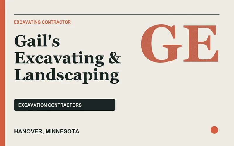 Gail's Excavating & Landscaping in Hanover, Minnesota