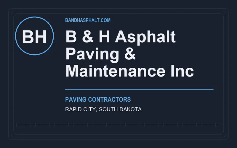 B & H Asphalt Paving & Maintenance Inc in Rapid City, South Dakota