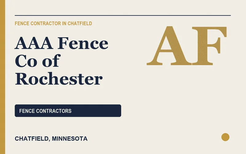 AAA Fence Co of Rochester in Chatfield, Minnesota
