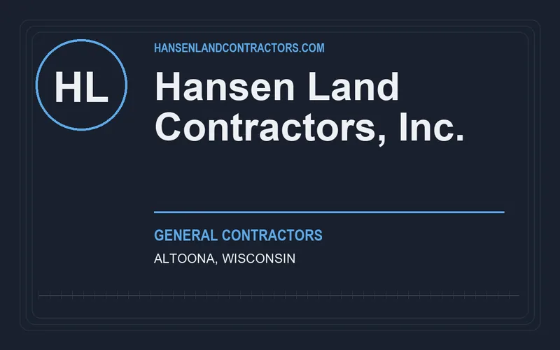 Hansen Land Contractors, Inc. in Altoona, Wisconsin