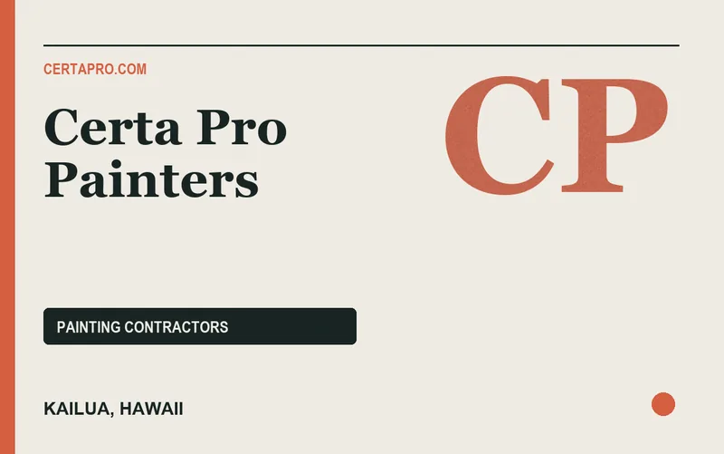 Certa Pro Painters in Kailua, Hawaii