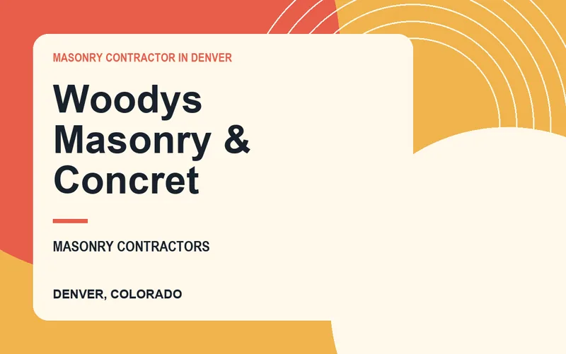 Woodys Masonry & Concret in Denver, Colorado