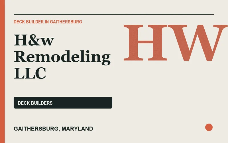 H&w Remodeling LLC in Gaithersburg, Maryland