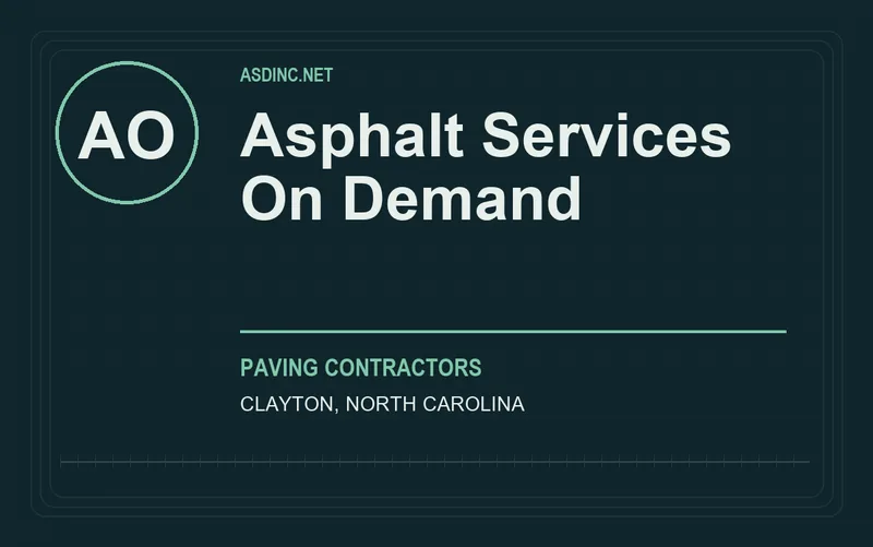 Asphalt Services On Demand in Clayton, North Carolina