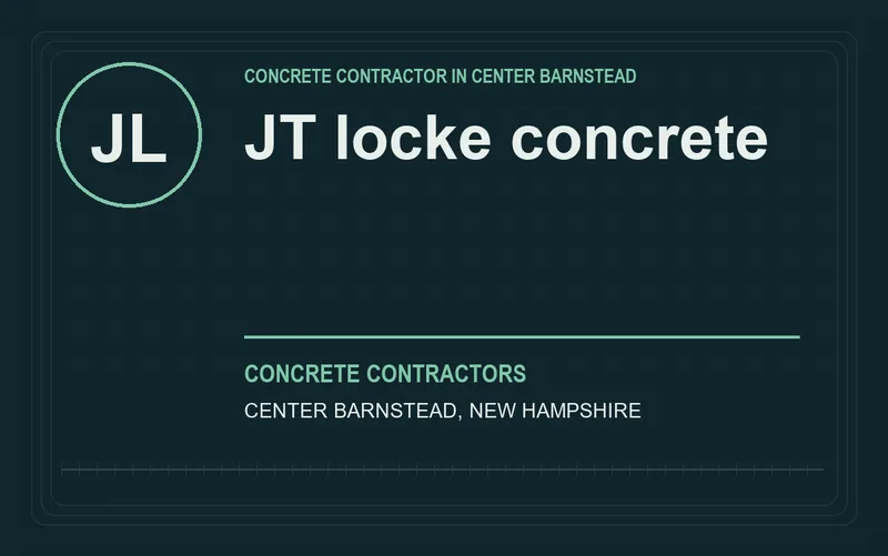 JT locke concrete in Center Barnstead, New Hampshire