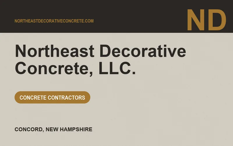 Northeast Decorative Concrete, LLC. in Concord, New Hampshire