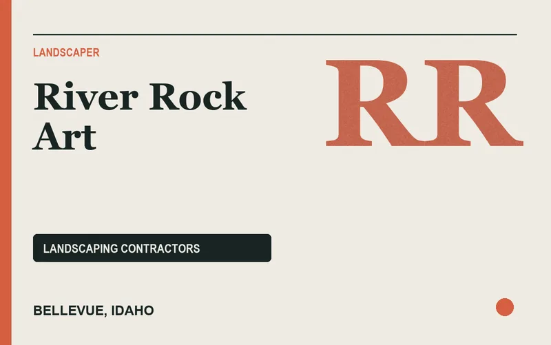River Rock Art in Bellevue, Idaho