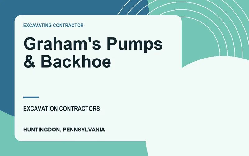 Graham's Pumps & Backhoe in Huntingdon, Pennsylvania