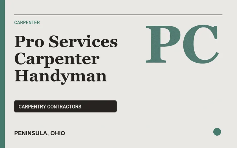 Pro Services Carpenter Handyman in Peninsula, Ohio
